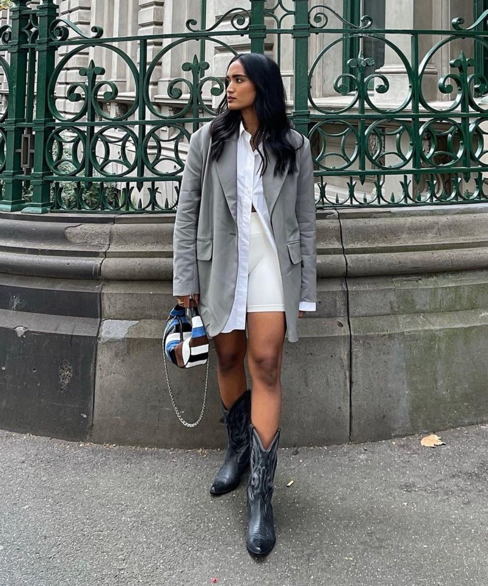 Bota de Cowboy em Looks Monocromáticos: Sofisticação Moderna - inspiração 2