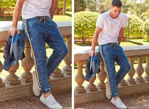 Camisa de Botão e Jogging: Um Toque Clássico - inspiração 3