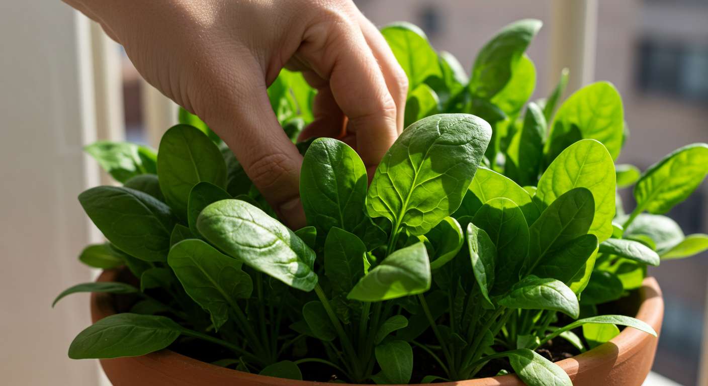 Adube como uma expert e veja seu espinafre crescer - inspiração 1