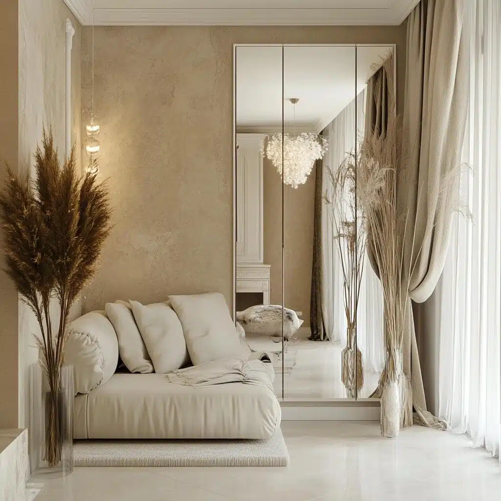 A Magia dos Espelhos Redondos com Alça - inspiração 3