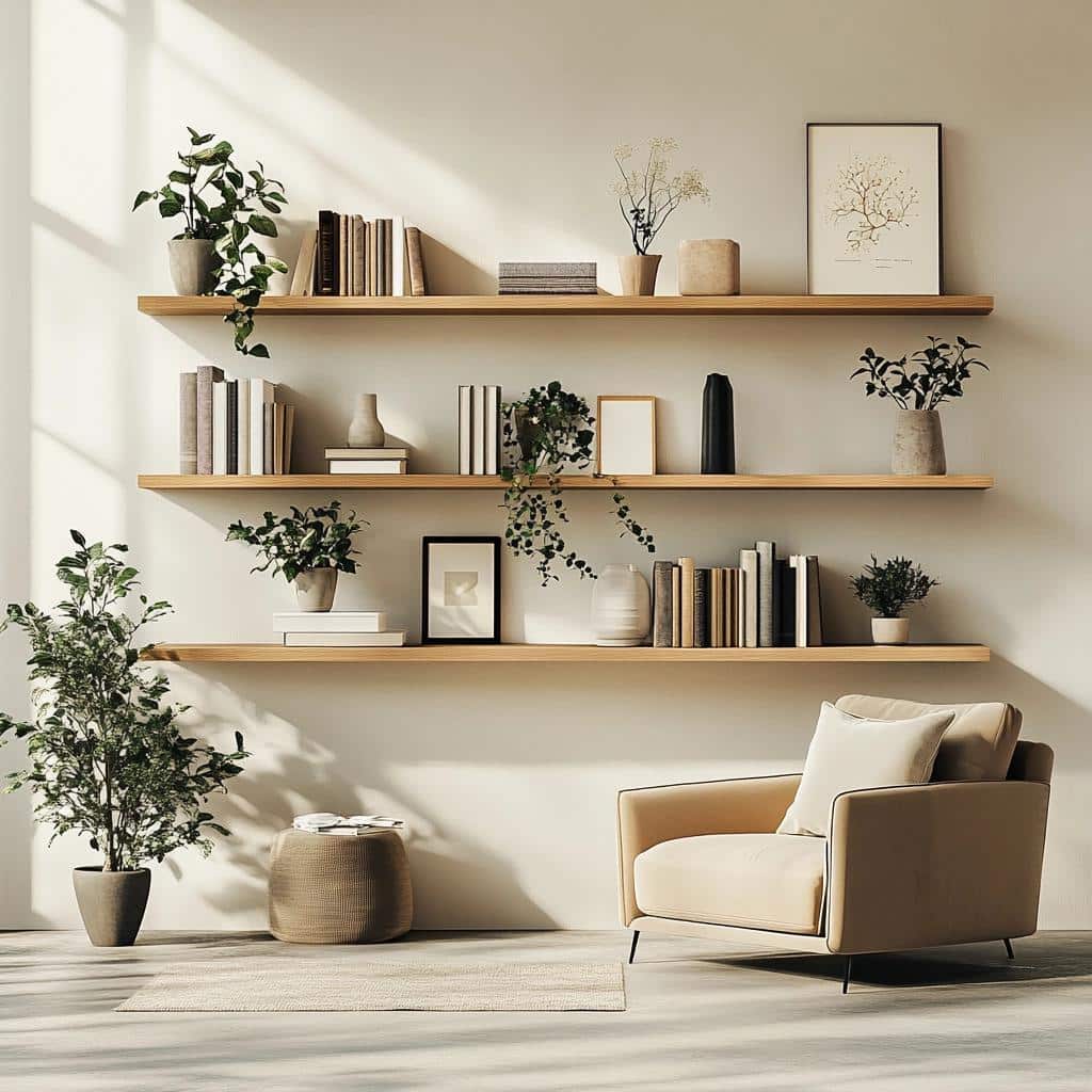 Estilo Minimalista: Prateleiras como Peças-Chave - inspiração 2