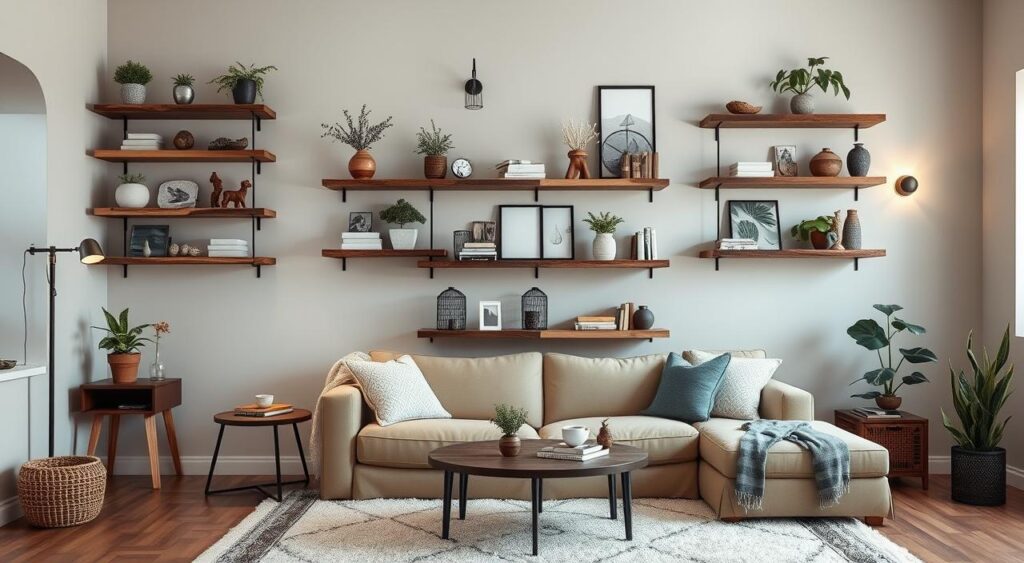 Quarto Aconchegante: Prateleiras como Criado-Mudo - inspiração 2