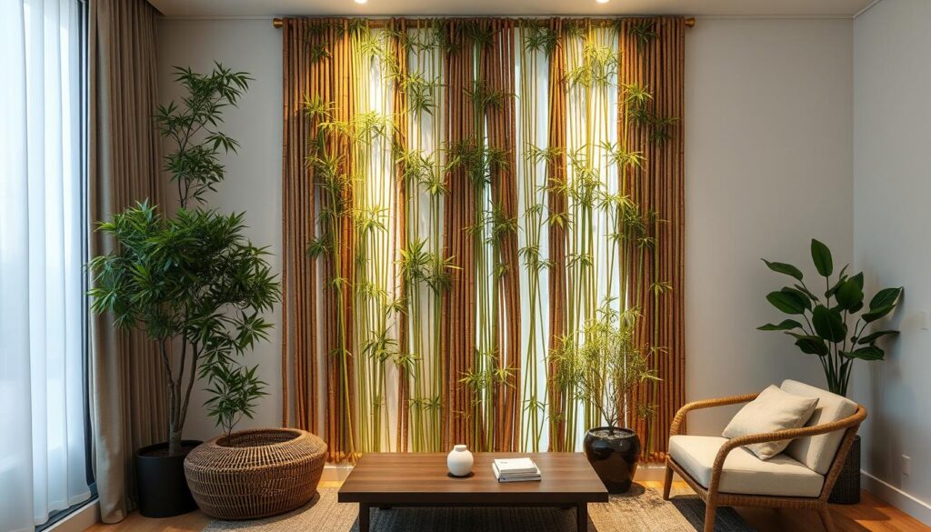 Espelhos com Moldura de Bambu: Um Toque Rústico e Elegante - inspiração 1