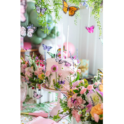 Efeito 3D: Borboletas que Saltam da Parede para um Visual Moderno - inspiração 1