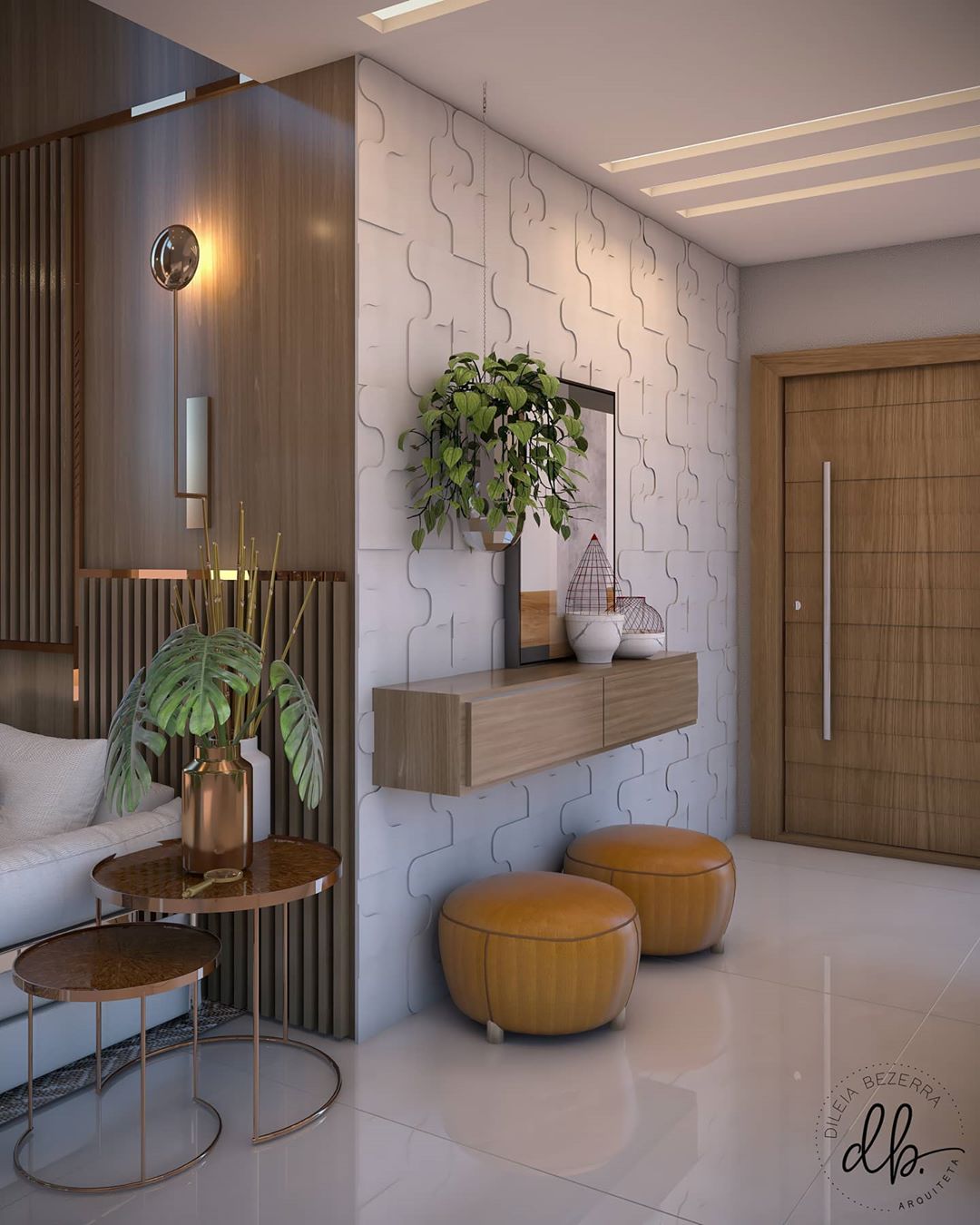 Hall Rústico: Conectando com a Natureza Desde a Entrada - inspiração 2