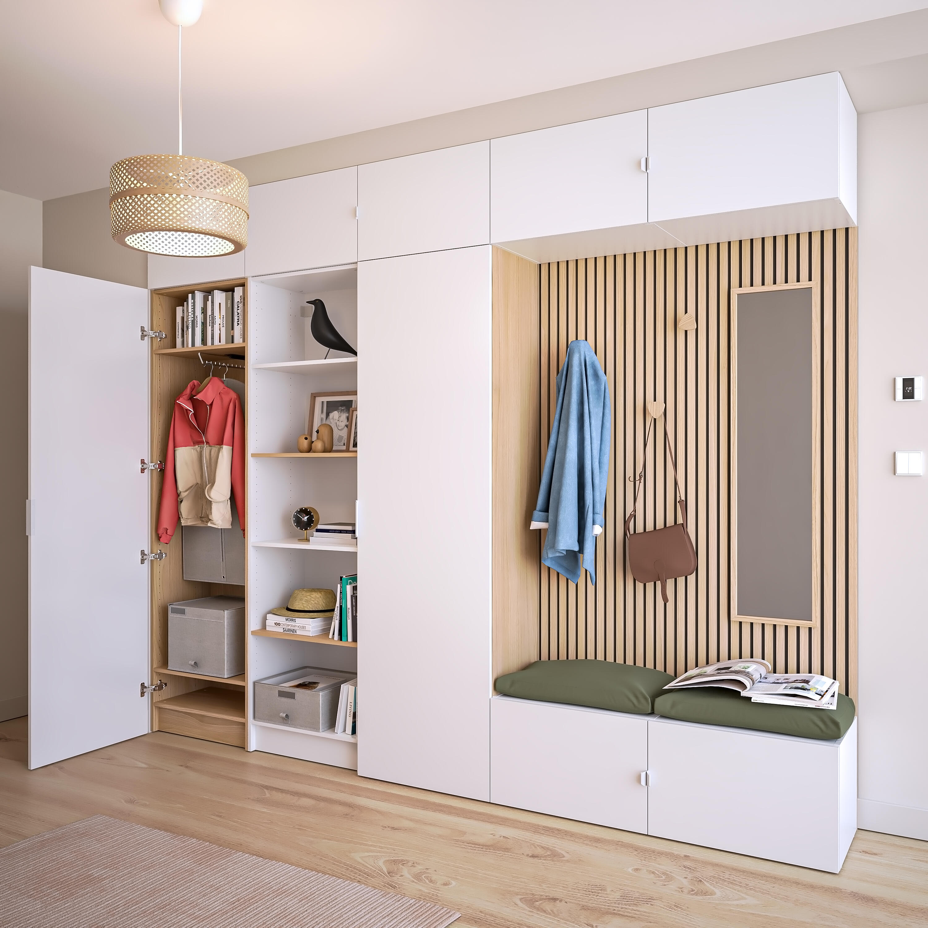 Hall Funcional: Organização Inteligente para o Dia a Dia - inspiração 1