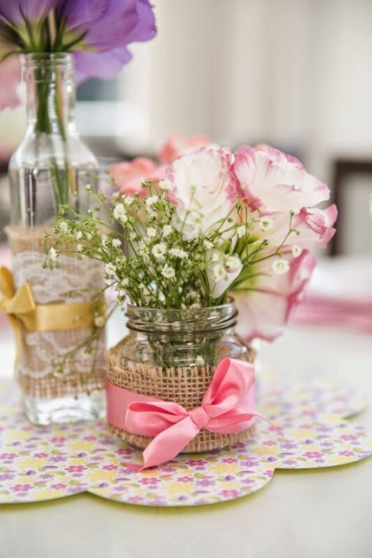 Decoração Romântica com Rosas - inspiração 3