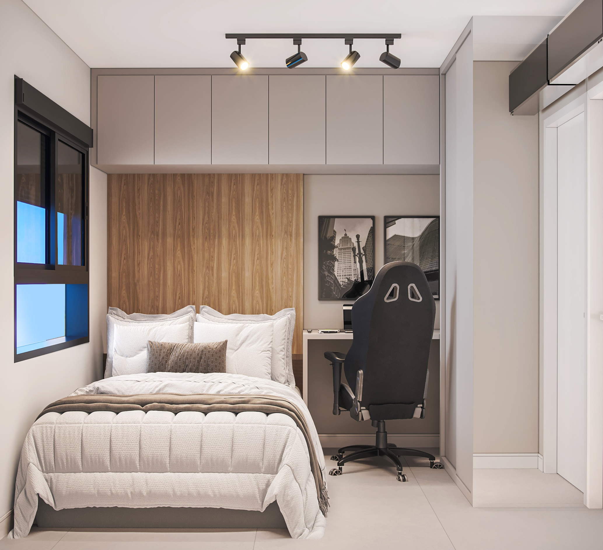 Cama Suspensa: A Solução Aérea para Mais Espaço Livre - inspiração 1