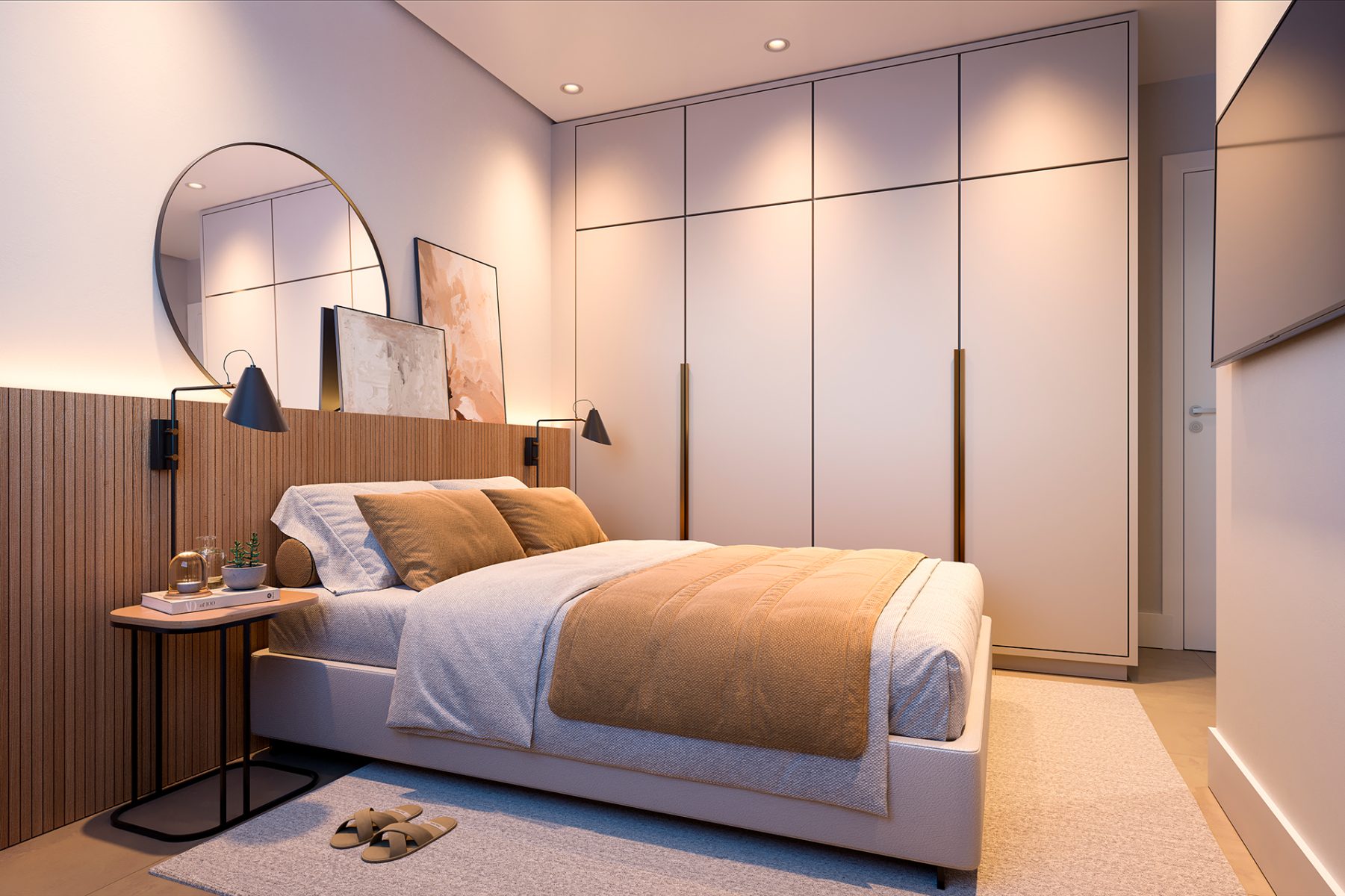 Cores Claras e Calmantes: A Base para um Quarto Relaxante - inspiração 3