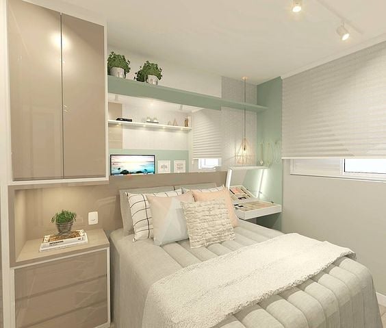 Roupeiro Embutido: Integração Perfeita para Máximo Aproveitamento - inspiração 1