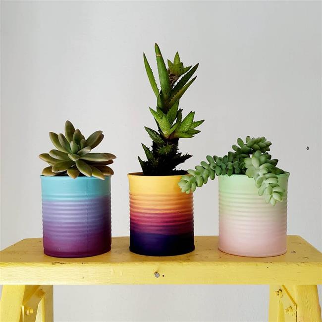 Latas Customizadas com Carimbos e Stencils: Criatividade em Detalhes - inspiração 3