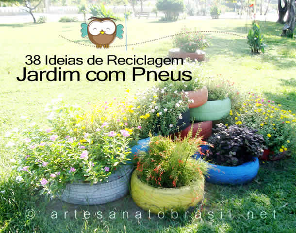 Jardim Temático: Dedique Cada Pneu a uma Família de Plantas - inspiração 1