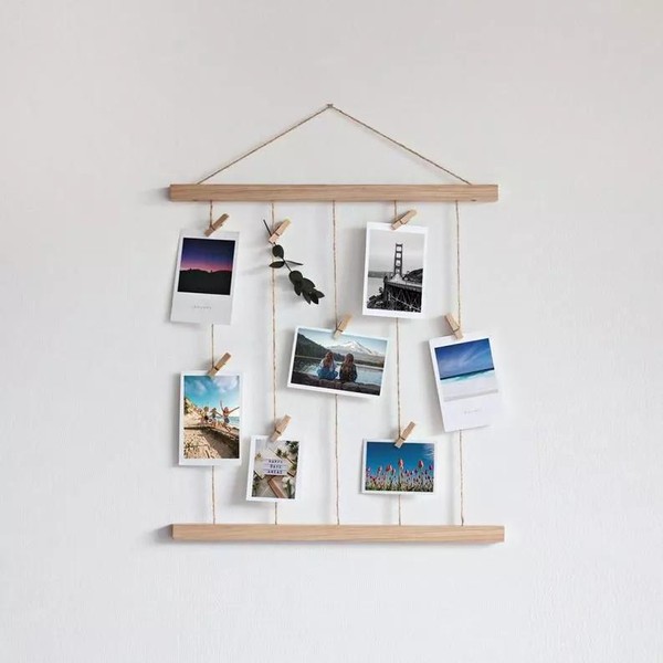 Varal Minimalista com Fotos Polaroid: Simplicidade que Acolhe - inspiração 2