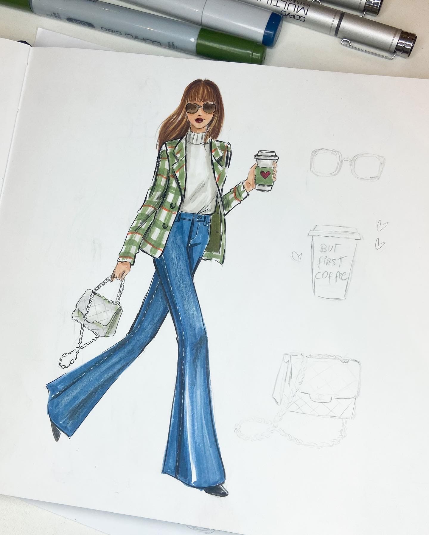 Ilustração Artística com Aquarela: Delicadeza e Fluidez - inspiração 2