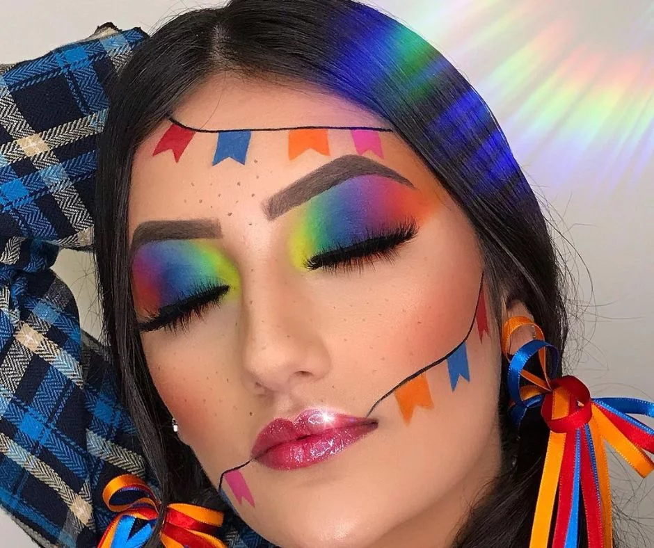 Glitter no Canto Interno: Ilumine Seu Olhar Caipira - inspiração 1