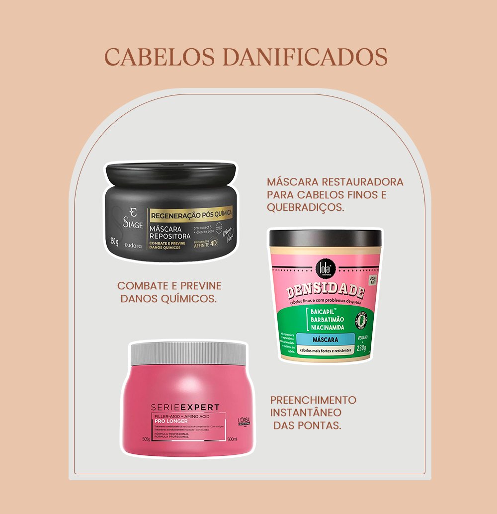 Reconstrução Urgente: Máscaras SOS para Cabelos Danificados - inspiração 1