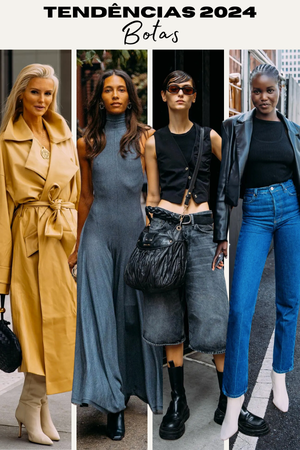 Monocromático: All Black com Bota Statement - inspiração 1