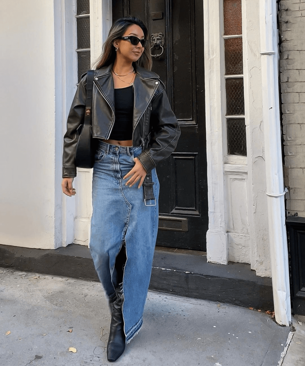 Jaqueta de Couro + Jeans: O Duo Imbatível para um Look Casual Chic - inspiração 3