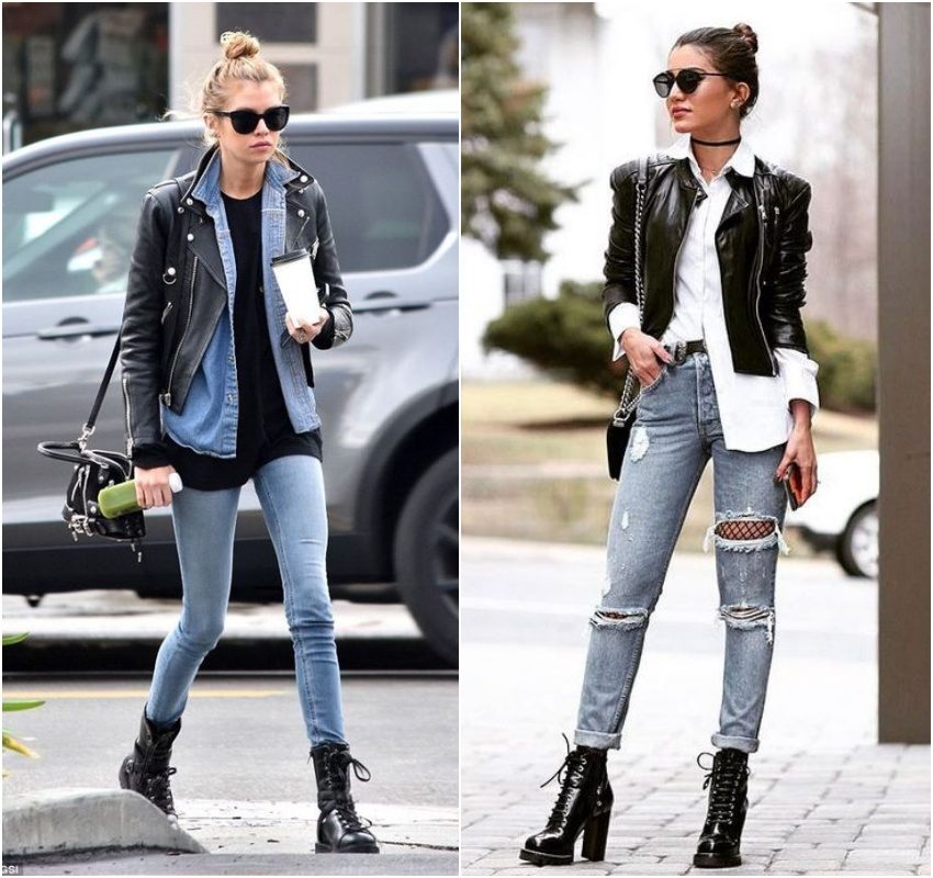 Contrastes Fashion: Jaqueta de Couro com Saias de Todos os Comprimentos - inspiração 2