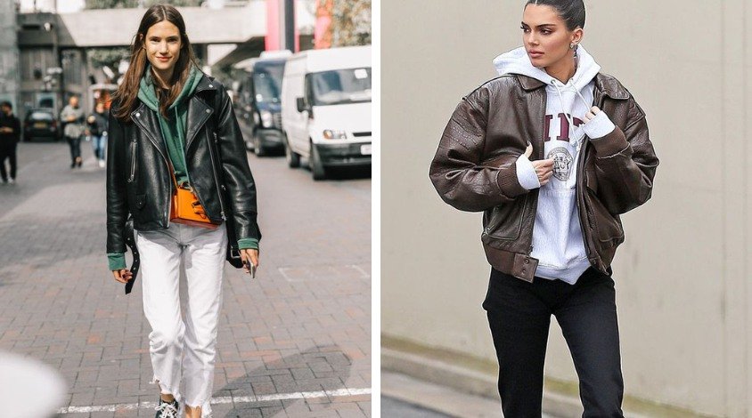 Minimalismo Elegante: Looks Monocromáticos com Jaqueta de Couro - inspiração 1