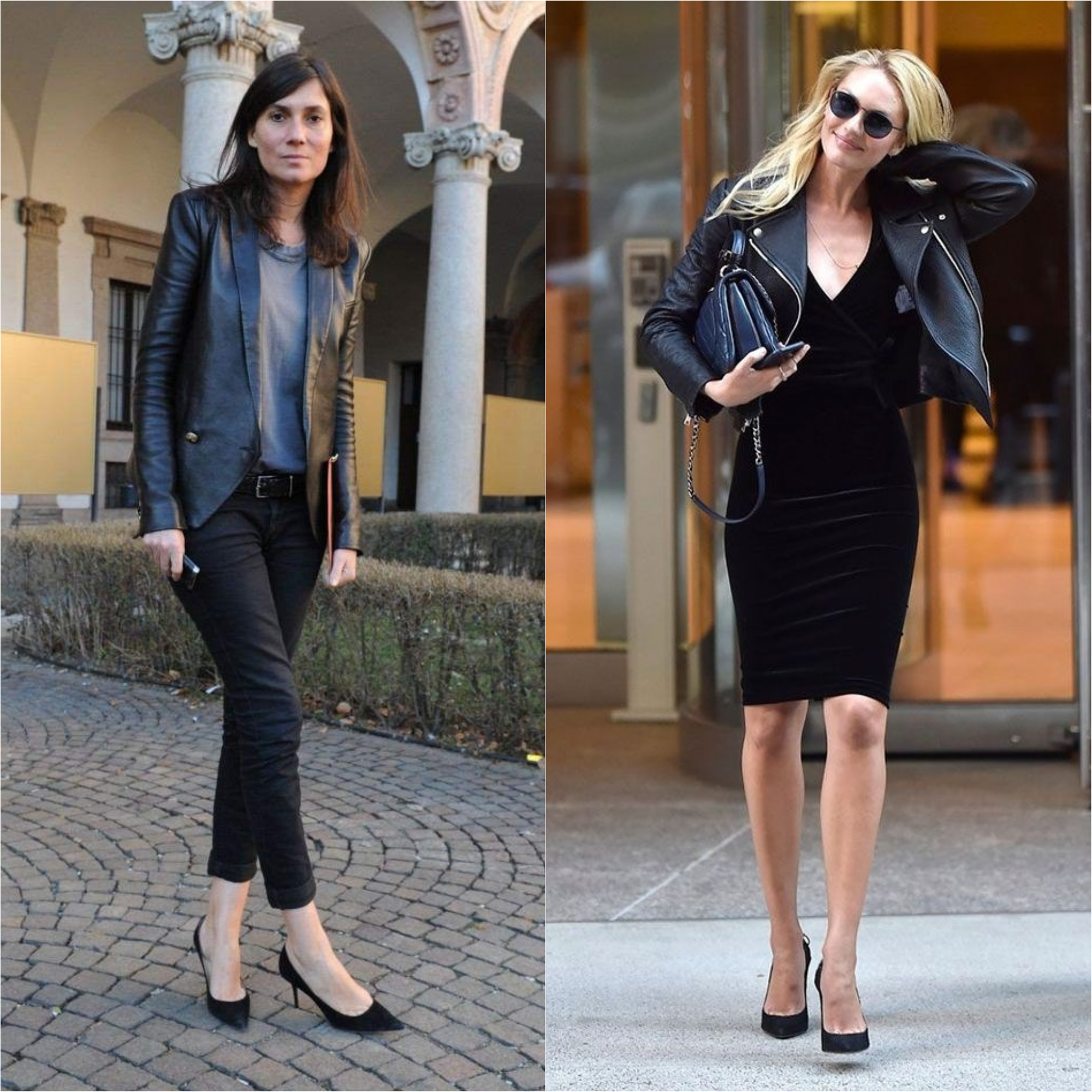 Minimalismo Elegante: Looks Monocromáticos com Jaqueta de Couro - inspiração 2