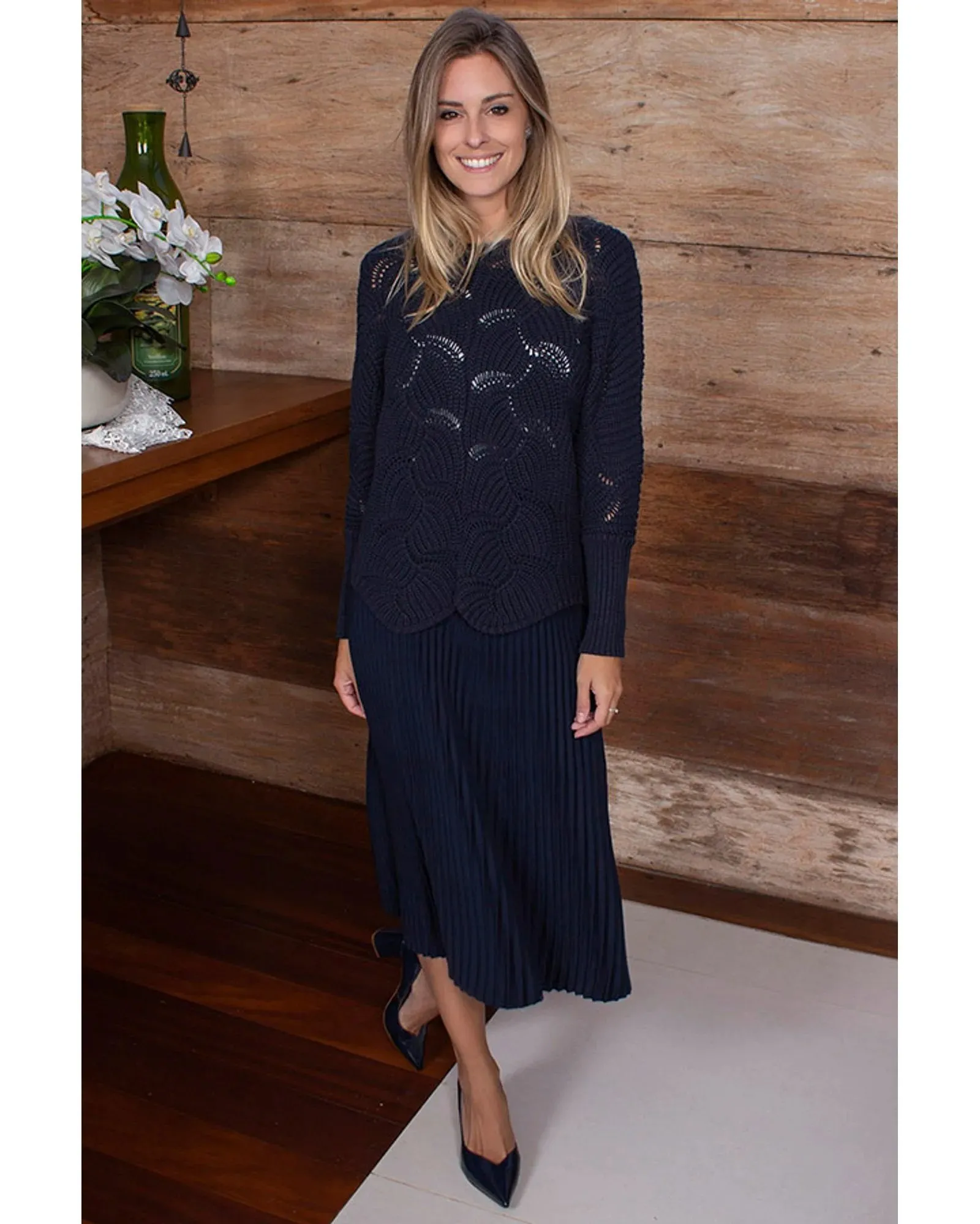 Minimalismo Elegante: A Saia Plissada como Peça Central - inspiração 2