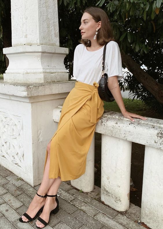 Maxi Saia Sofisticada: Alongando a Silhueta - inspiração 1