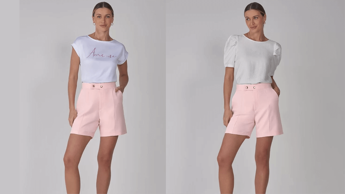 Look Praia Chic: Shorts de Linho e Crochê - inspiração 1