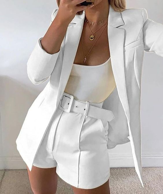 Shorts de Linho e Alfaiataria: Sofisticação Descomplicada - inspiração 1