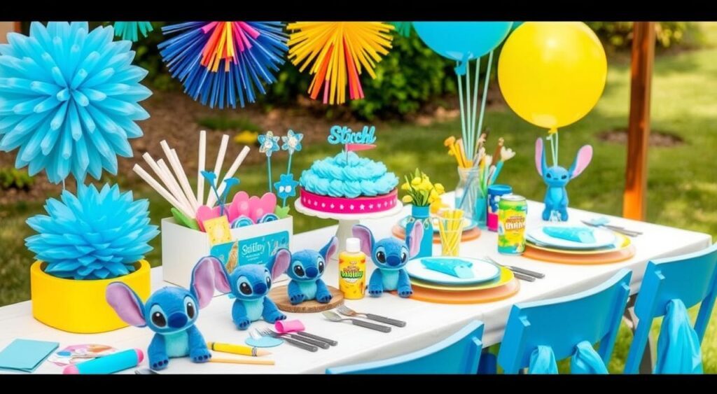 Bolo e Doces Decorados: Uma Doce Celebração Stitch - inspiração 1