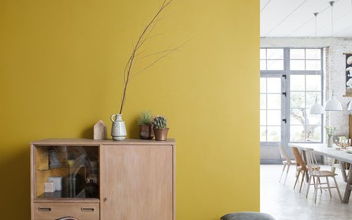 Paredes que Falam: Pintura e Papel de Parede Mostarda - inspiração 1