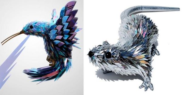 Personalize Vasos de Flores com Texturas de CD - inspiração 1