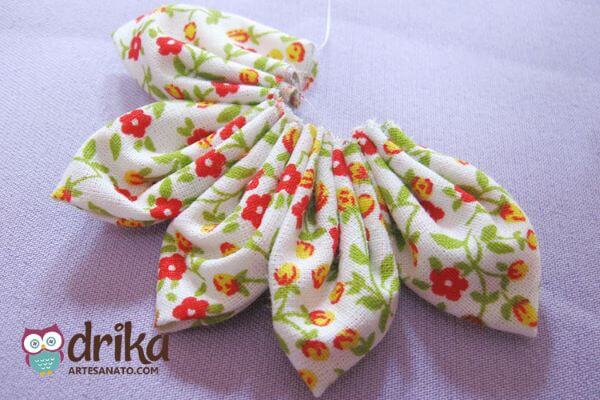 Montando Seu Primeiro Buquê de Fuxico - inspiração 1