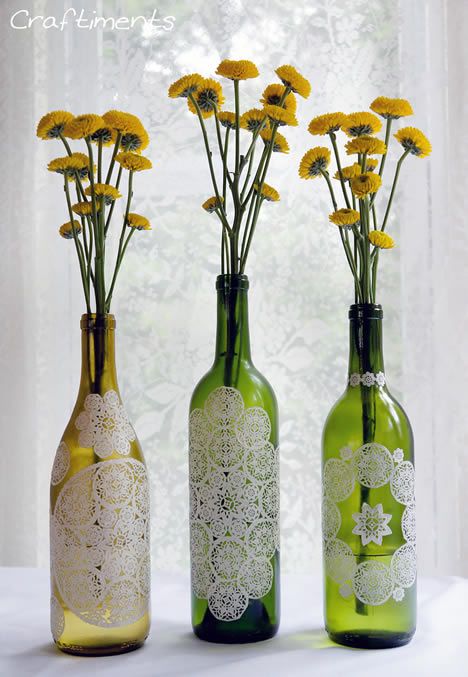 Vasos de Flores com Personalidade: Uma Nova Vida para Frascos de Bebidas - inspiração 1