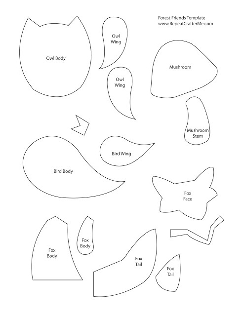 Escolhendo e Adaptando Moldes de Chaveiro de Feltro - inspiração 2