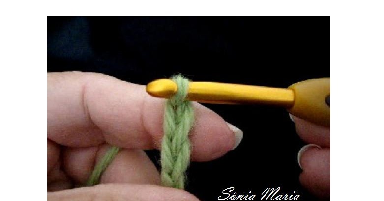 Praticando a correntinha em diferentes espessuras de fio - inspiração 1