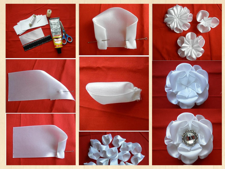 Flor de Cetim Estilo Rosa: Detalhes que Fazem a Diferença - inspiração 1