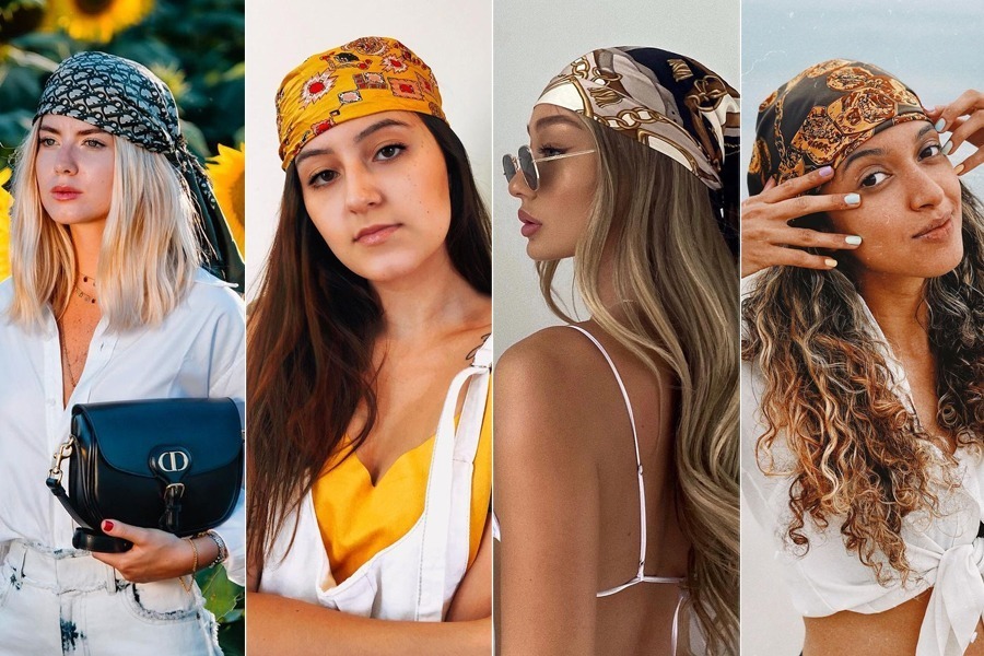 Boho Chic: Lenço como Tiara Delicada - inspiração 1
