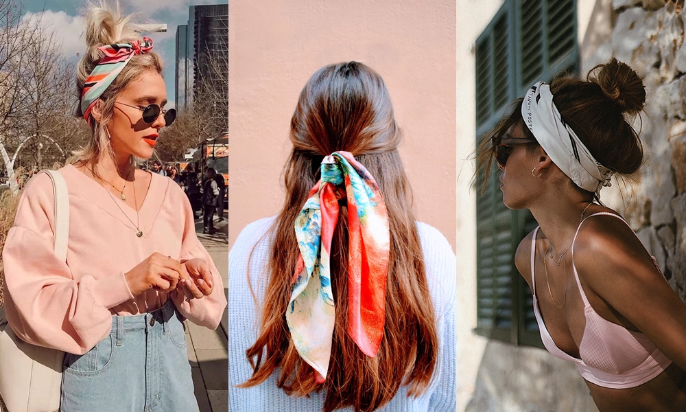 Para o Dia a Dia: Lenço como Elástico Criativo - inspiração 2