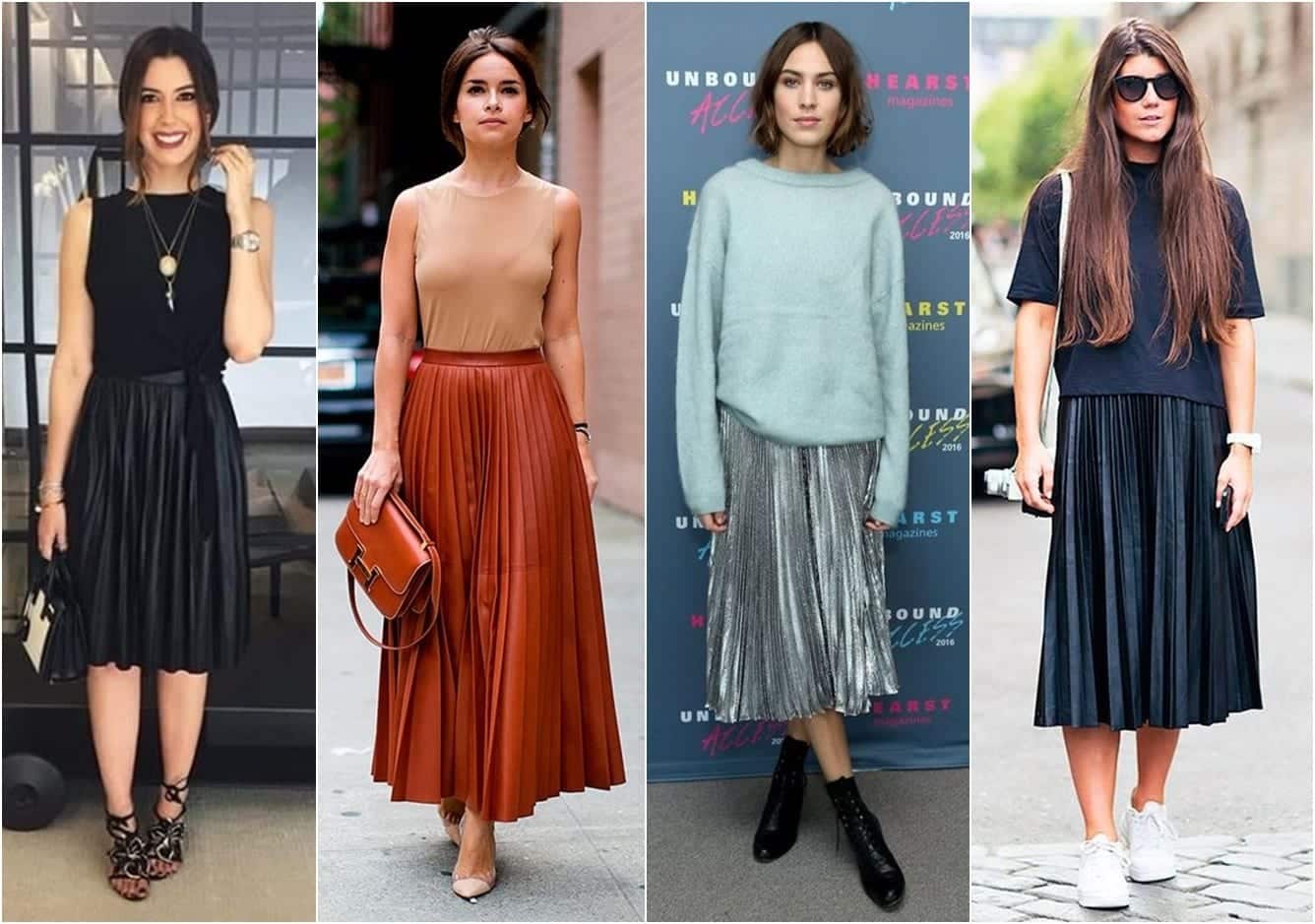 Saia Plissada Midi: A Aliada Perfeita para Elegância Casual - inspiração 2