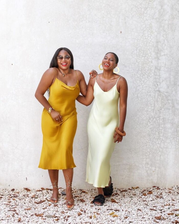 Um Toque de Cor e Estampa: Explorando a versatilidade do seu slip dress - inspiração 1