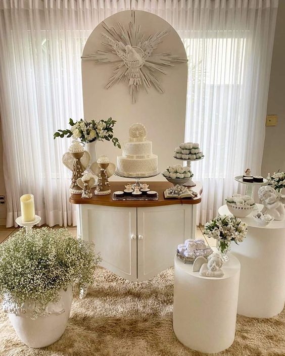 O Clássico Branco e Dourado: Elegância Atemporal - inspiração 1