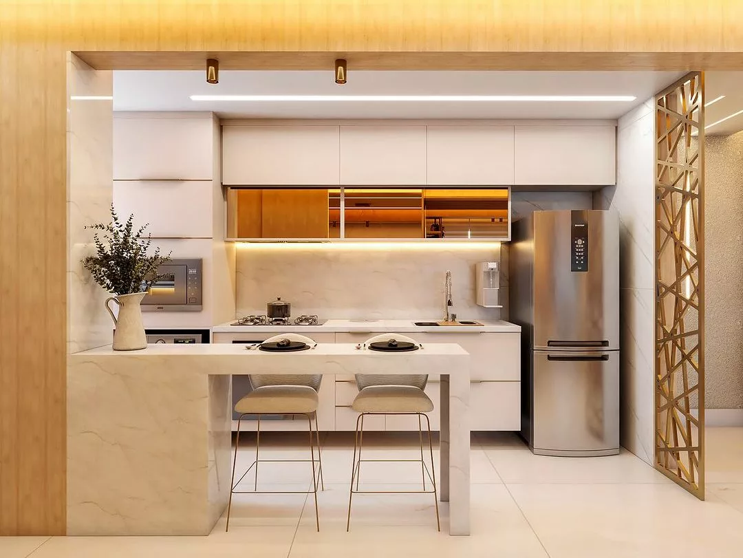 Otimizando o Fluxo de Trabalho na Sua Cozinha Integrada - inspiração 2