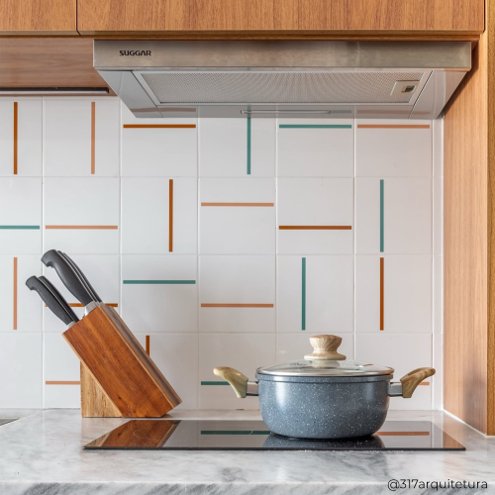 Combinações Criativas: Misturando Azulejos e Outros Revestimentos - inspiração 1