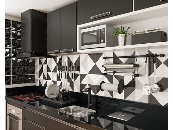 Modernidade e Minimalismo: Azulejos Geométricos em Destaque - inspiração 2