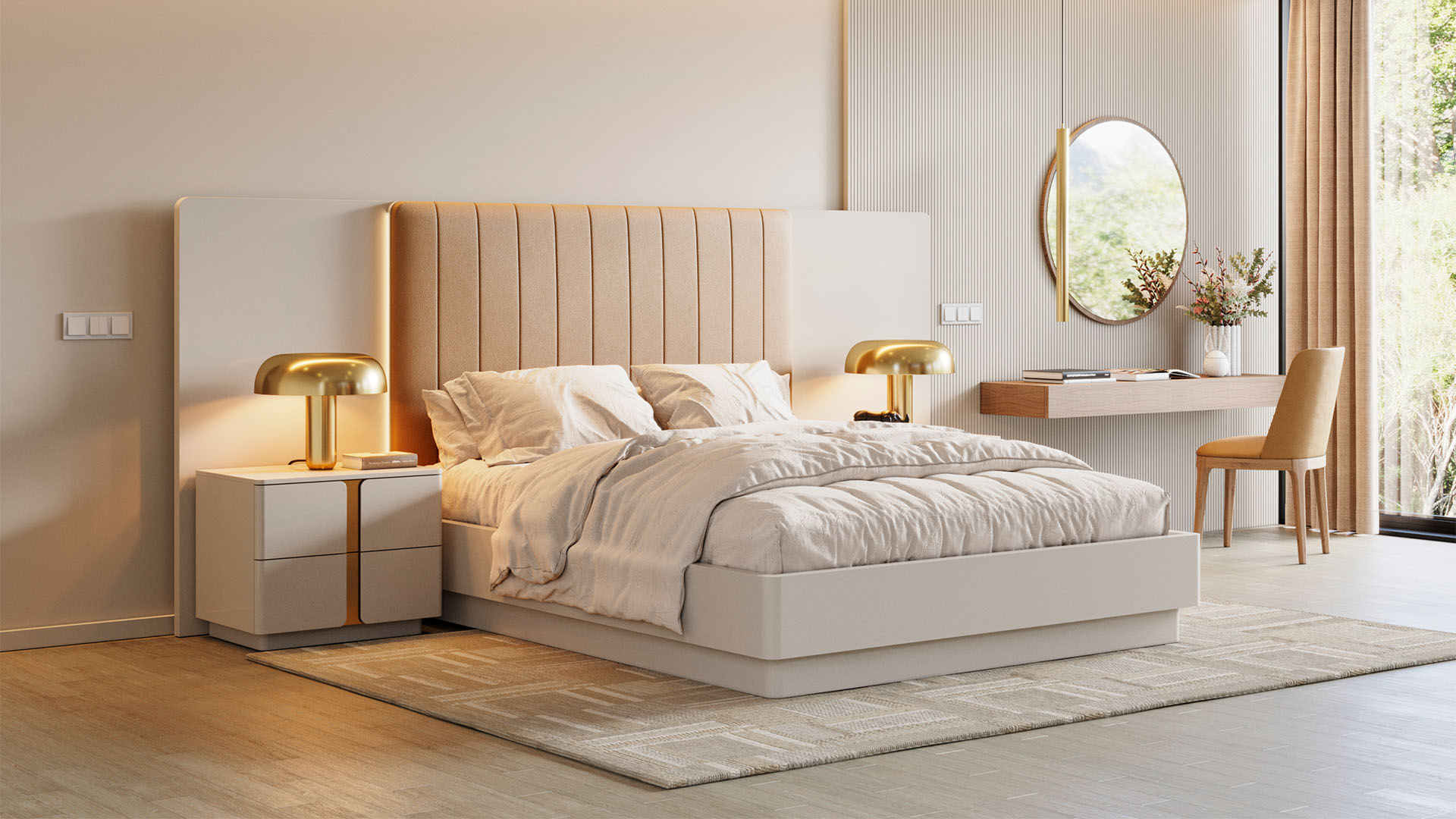 Cores que Aconchegam: A Psicologia das Cores no Quarto de Casal - inspiração 2