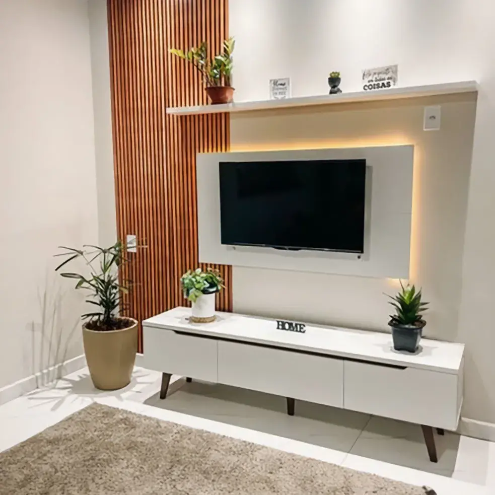 Rack com Painel Integrado: A Solução Completa para sua TV - inspiração 2