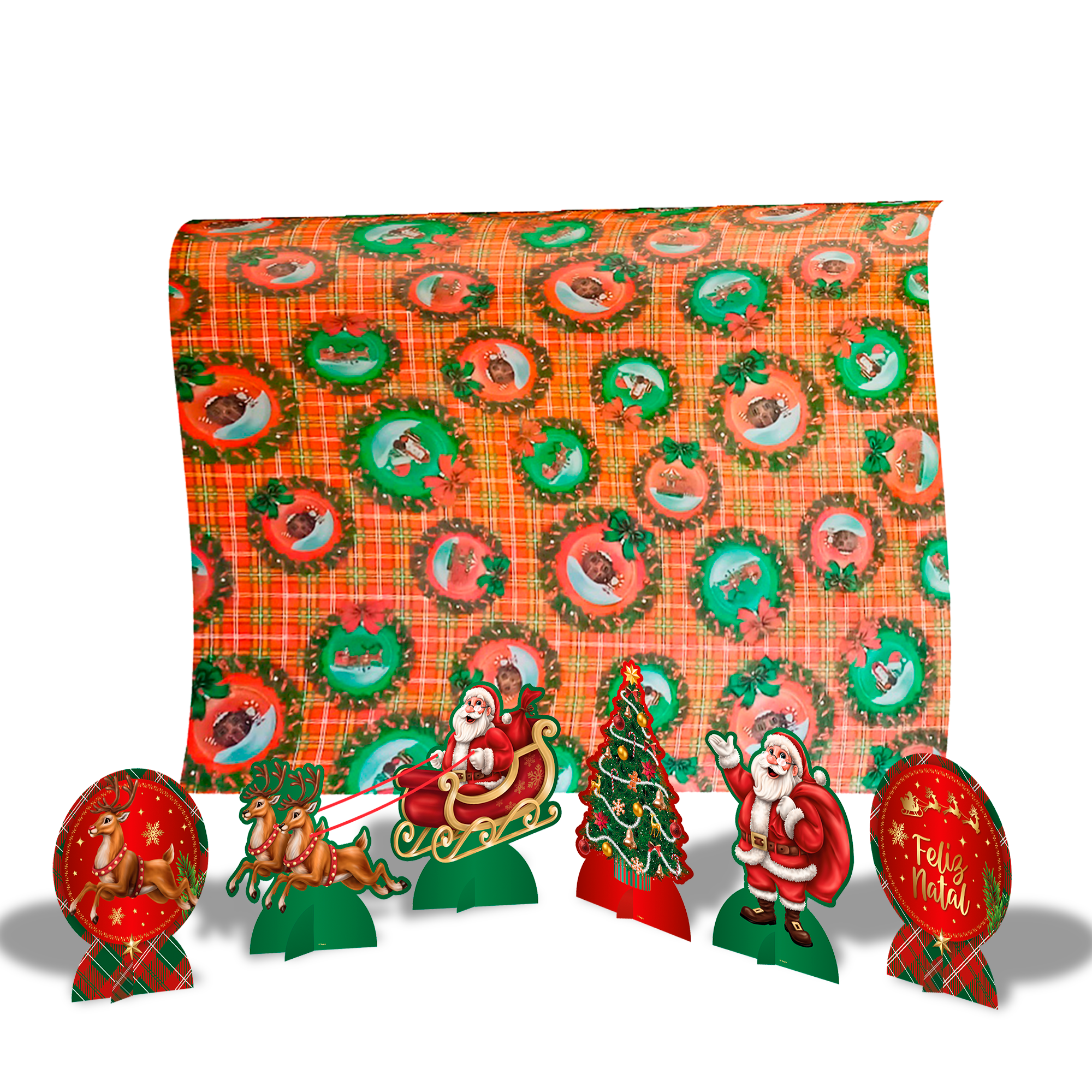 Arrangements Florais e Galhos Enfeitados com TNT - inspiração 1