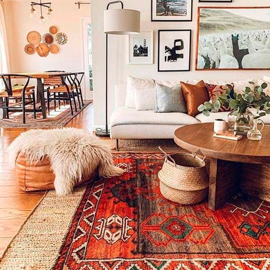 A magia dos detalhes: Tapetes, almofadas e mantas que aquecem - inspiração 2