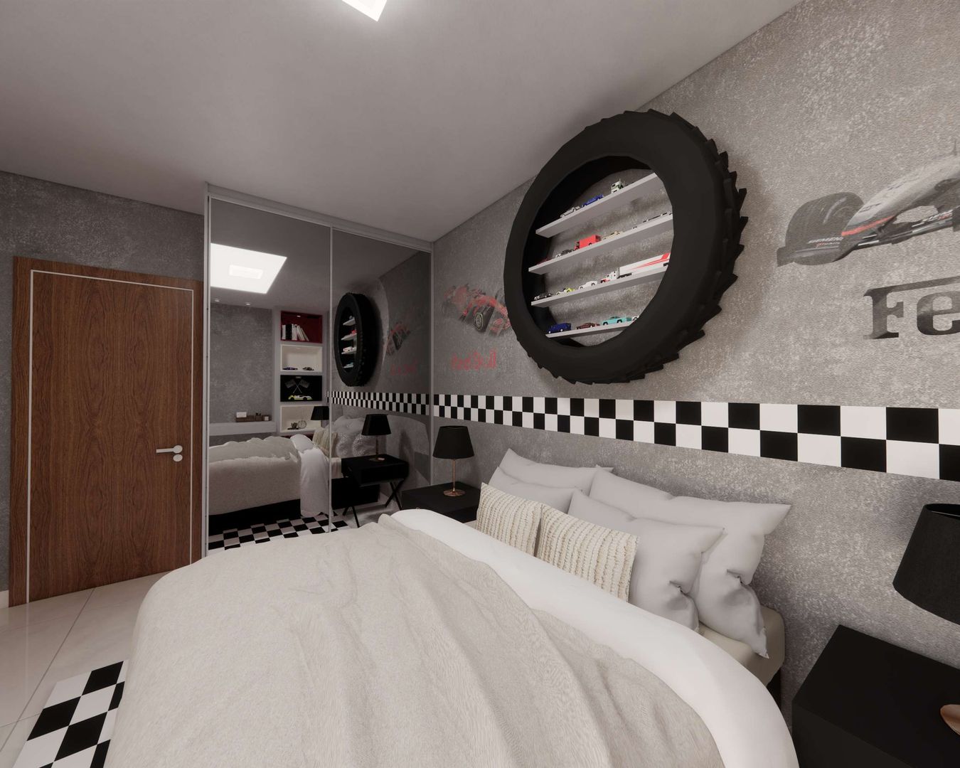 A Estética das Pistas: Texturas e Acabamentos que Remetem ao Asfalto e Metal - inspiração 2